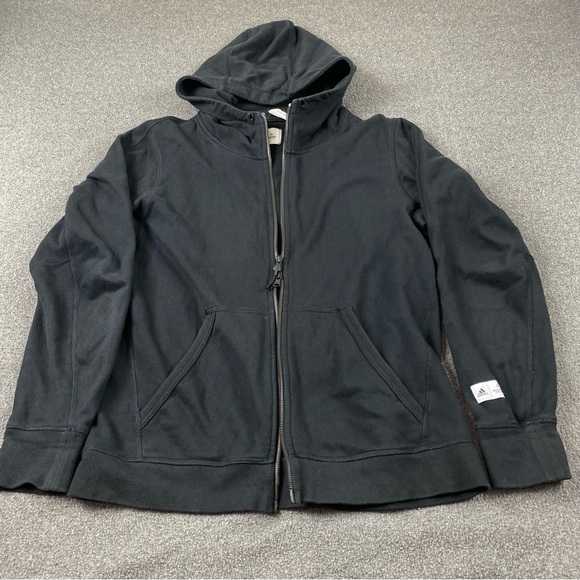 Adidas Reigning Champ Collab Black Full Zip Sweatshirt Hoodie Men’s Size Large - Picture 10 of 12